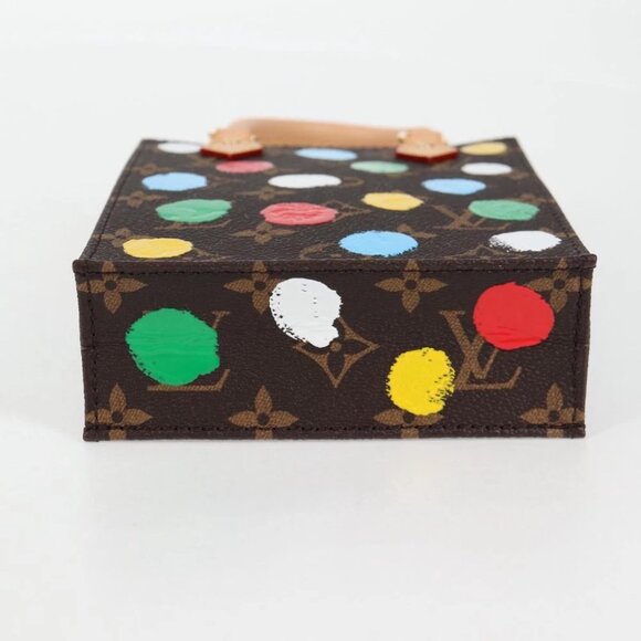 LOUIS VUITTON Monogram Yayoi Kusama Petit Sac Plat Bag 2way M81867 Auth 128264SM - Picture 8 of 15